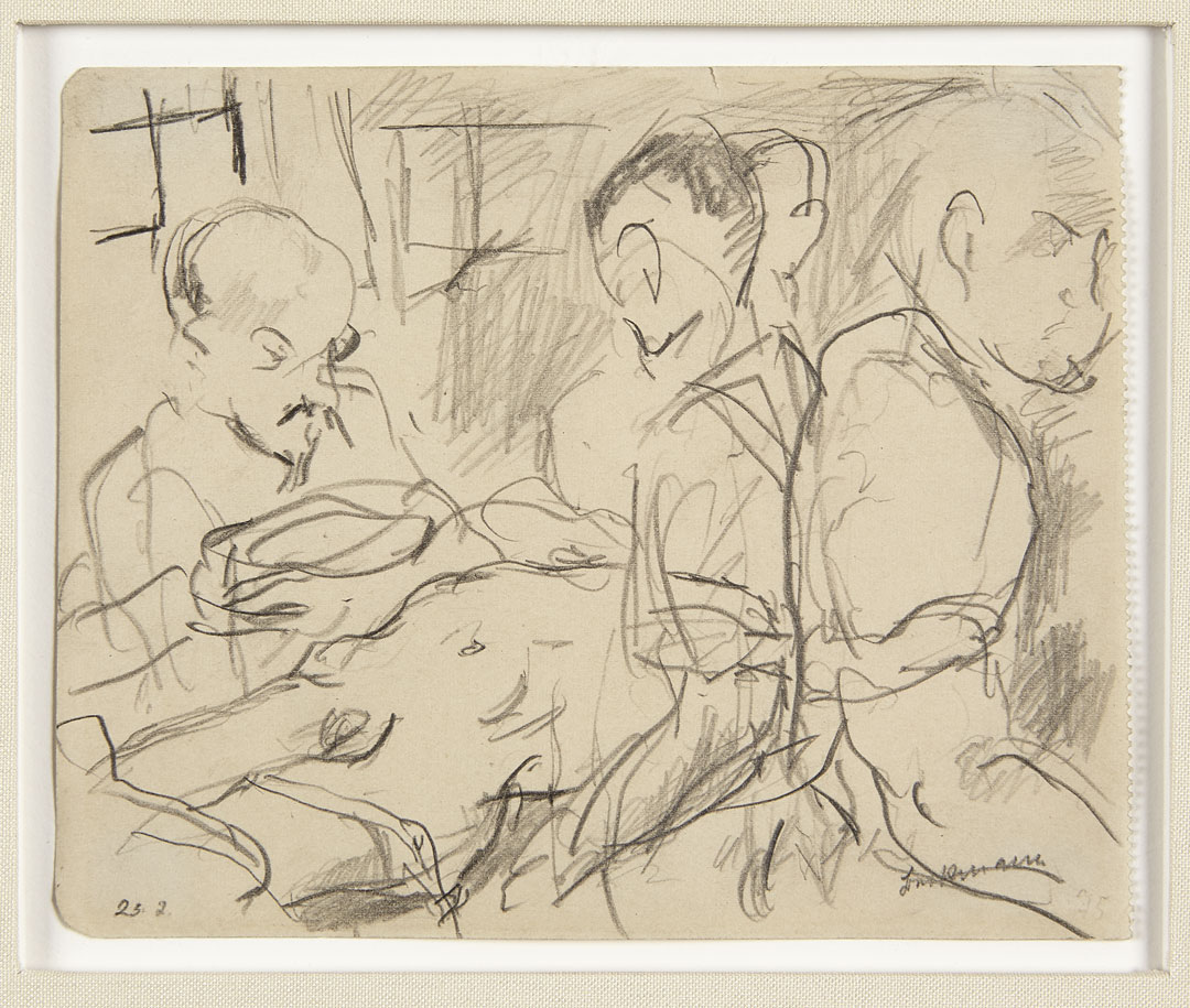 TRANSPORT ENTKLEIDETEN VERWUNDETEN ODER EINES TOTEN, 1915